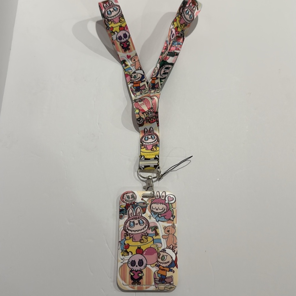 Labubu Monsters Unisex Lanyard with ID Holder - Picture 2 of 5
